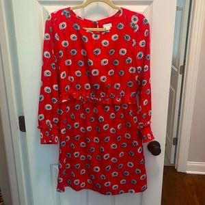 J.Crew Coral Floral Dress